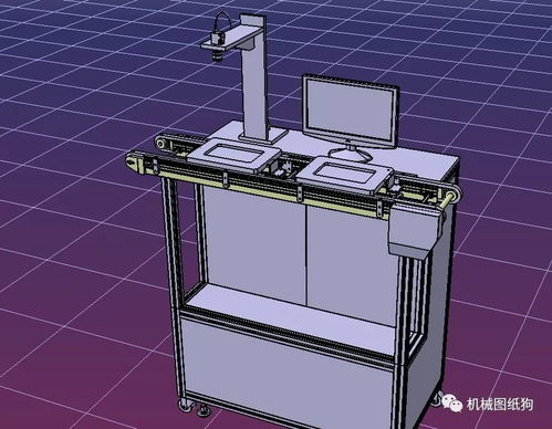 注塑产品外观自动检测设备3d模型图纸 step格式